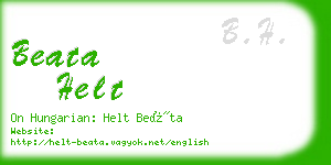 beata helt business card